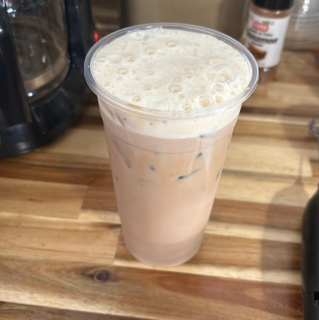 Cinnamon Maple Iced Coffee.